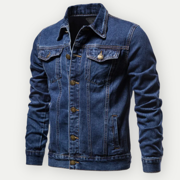 Label Noir Amsterdam™ | Klassieke Spijker Truckerjas Voor Heren