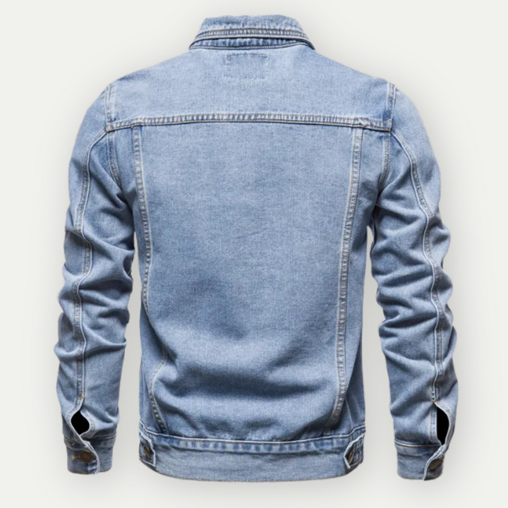 Label Noir Amsterdam™ | Klassieke Spijker Truckerjas Voor Heren