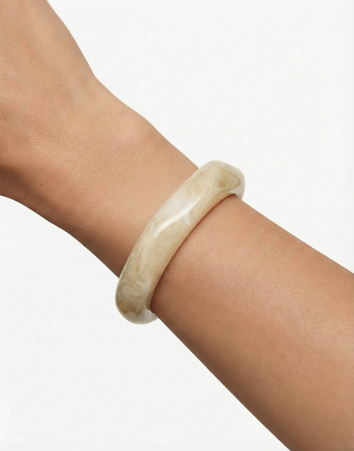 Beige Grote Bangle - Armband
