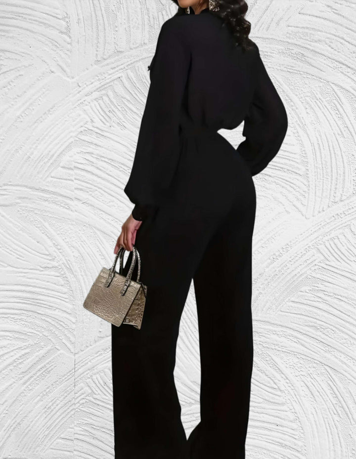 Label Noir Amsterdam™ | Zwarte elegante jumpsuit