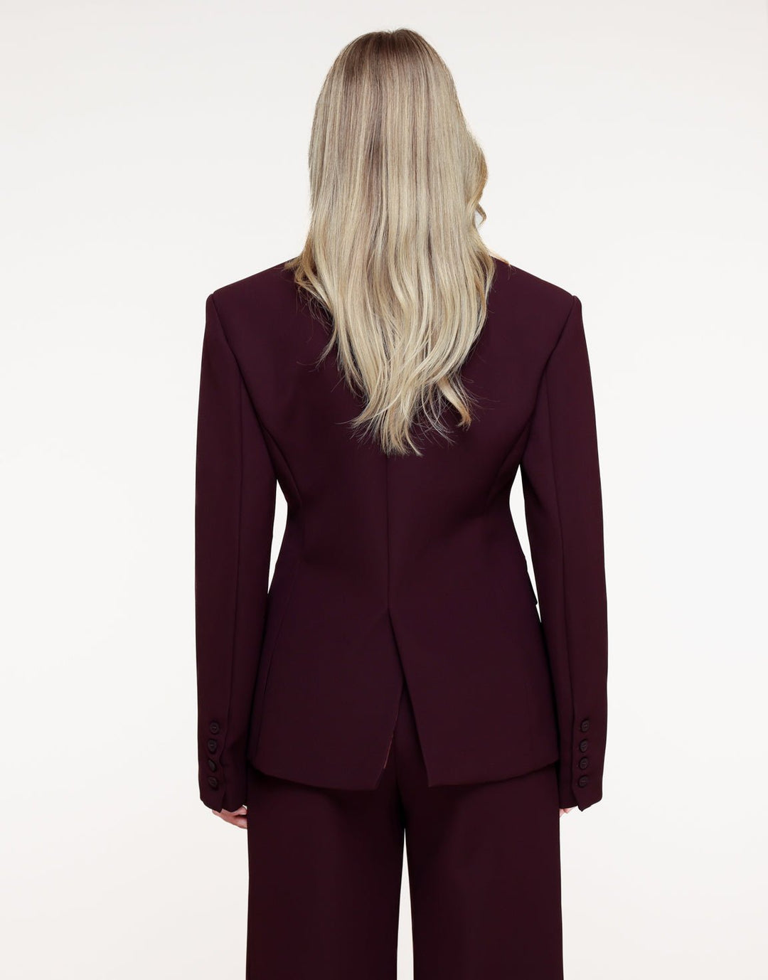 Aubergine Premium Detail Blazer - Set