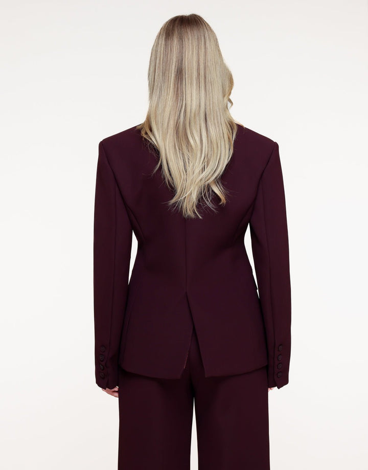 Aubergine Premium Detail Blazer - Set