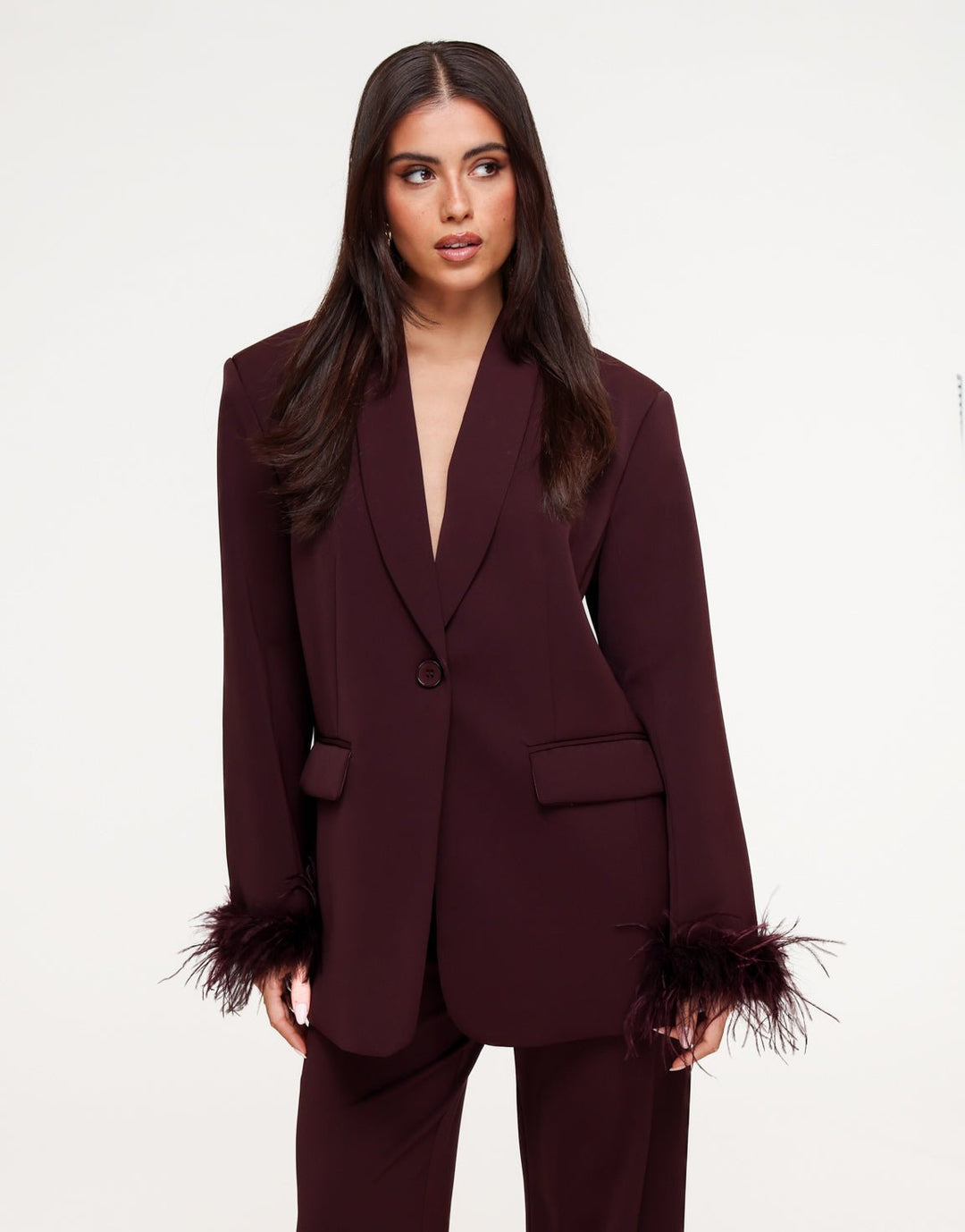 Aubergine Veren - Blazer