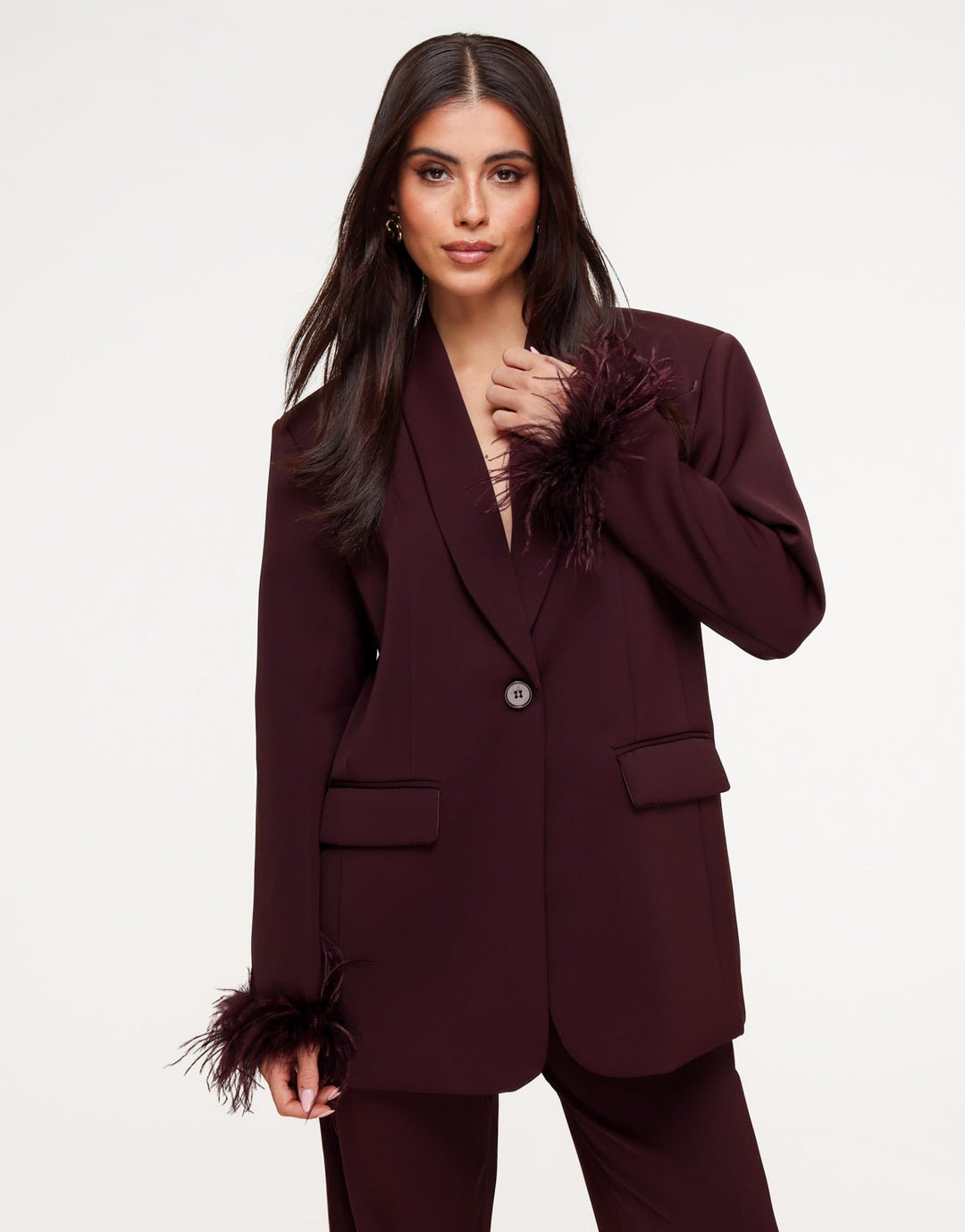 Aubergine Veren - Blazer