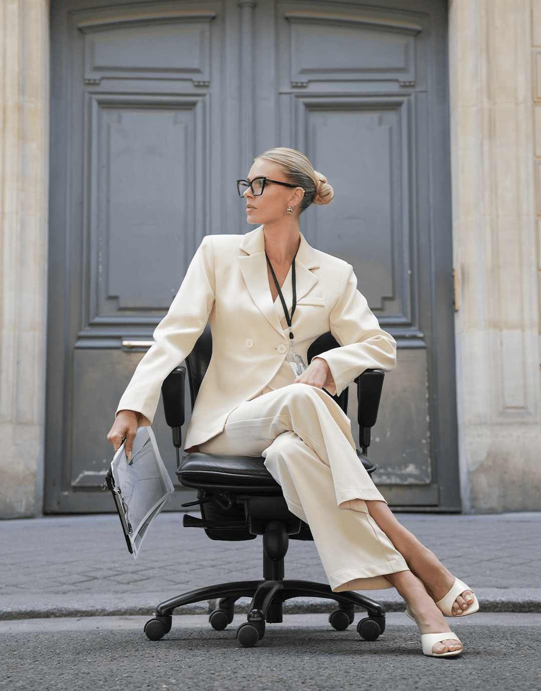 Beige Classic Getailleerde - Blazer