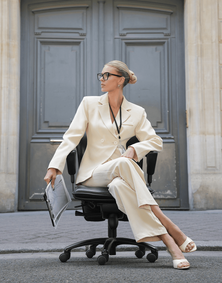 Beige Classic Getailleerde - Blazer