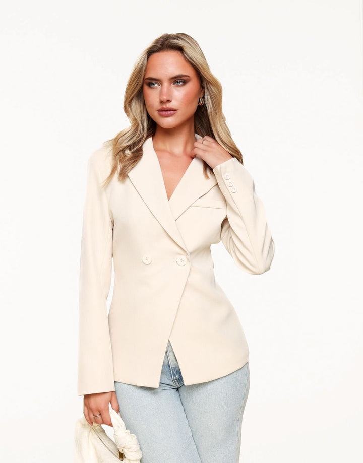Beige Classic Getailleerde - Blazer