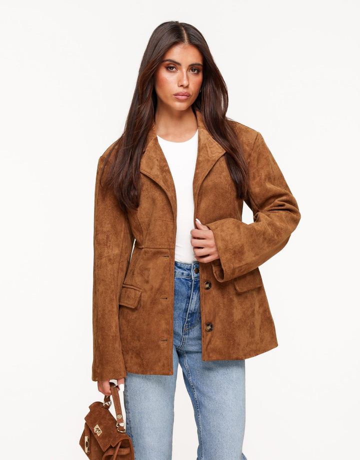 Camel Suede - Blazer