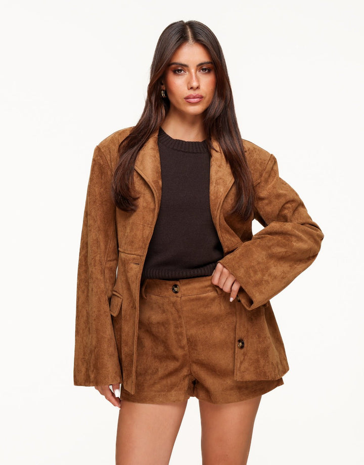 Camel Suede - Blazer