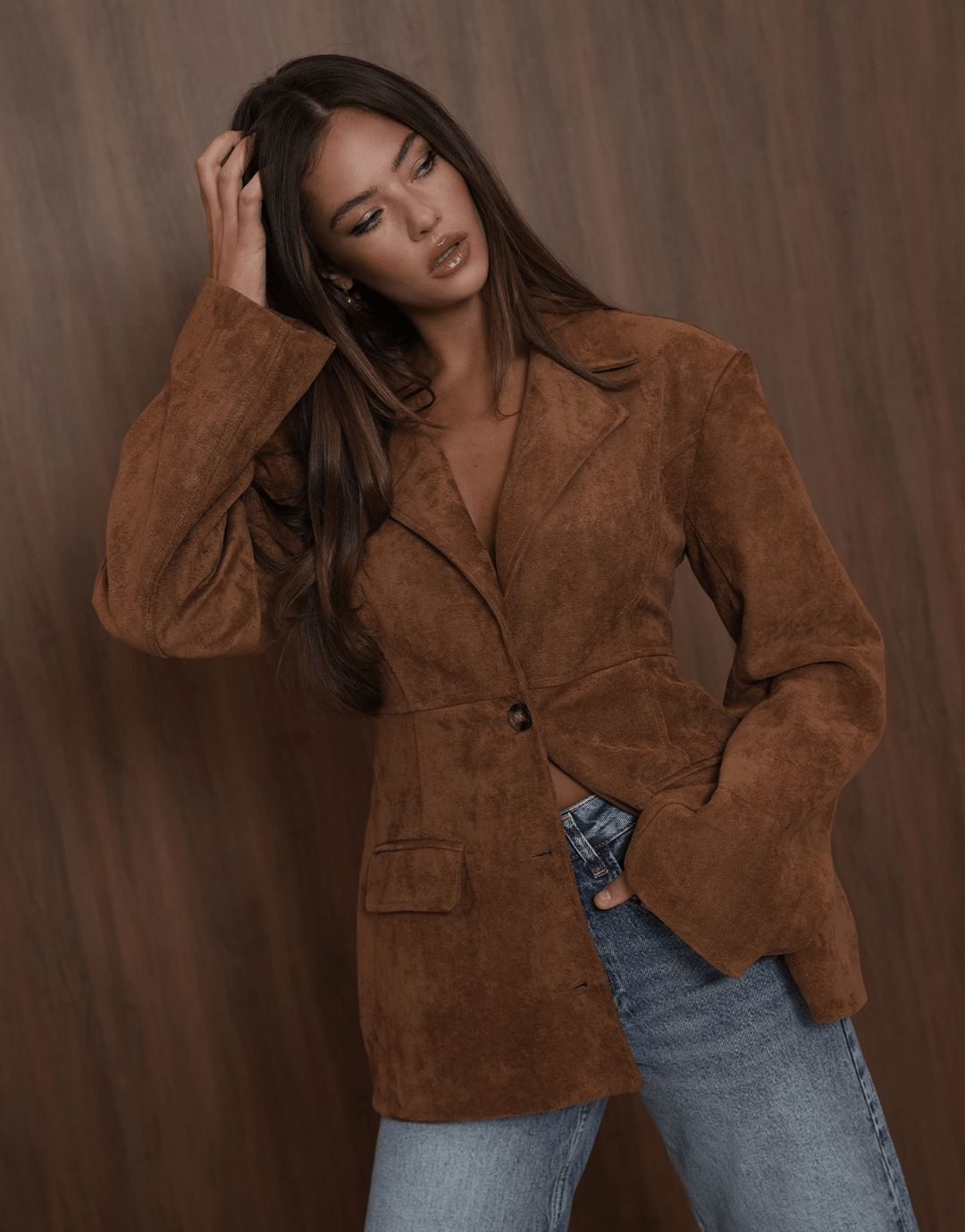 Camel Suede - Blazer