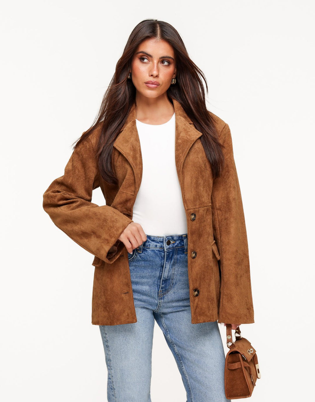 Camel Suede - Blazer