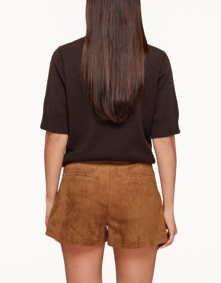 Camel Suede Short - Set