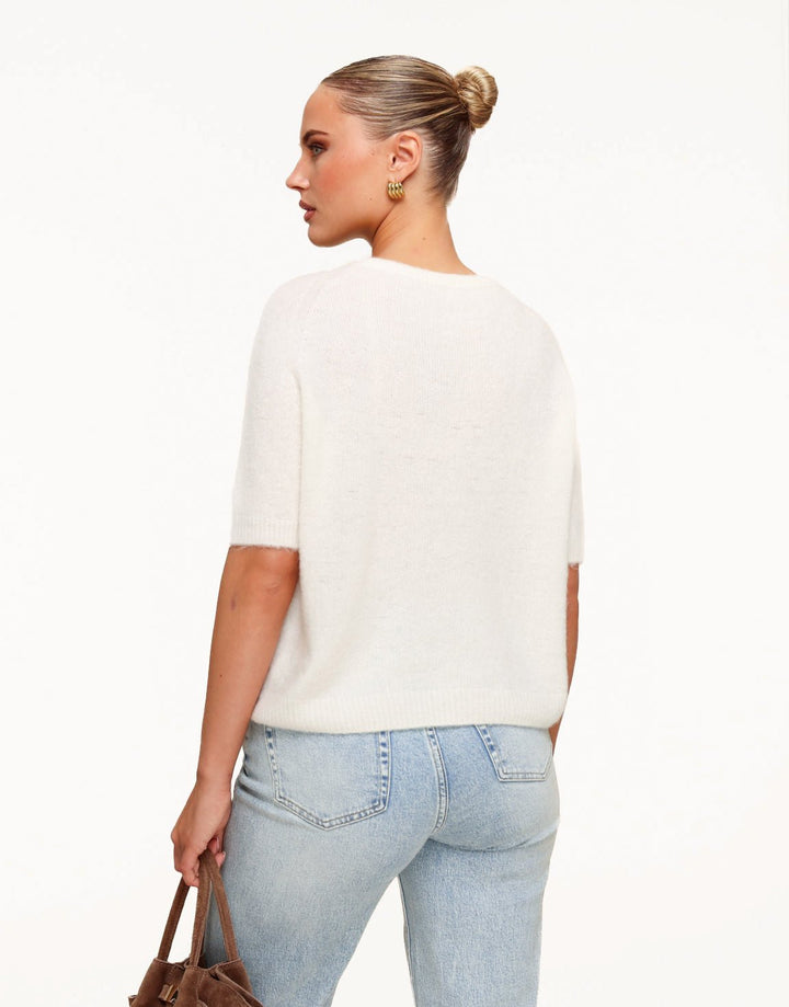 Creme Basic Fluffy SS - Top