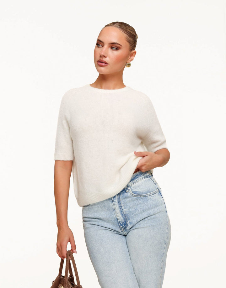 Creme Basic Fluffy SS - Top