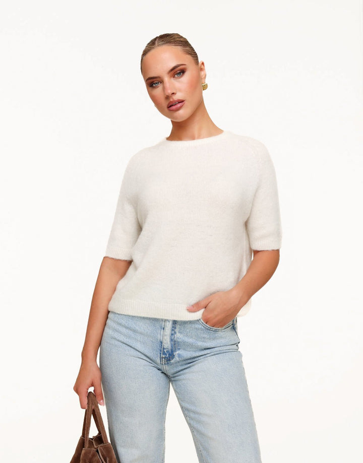 Creme Basic Fluffy SS - Top
