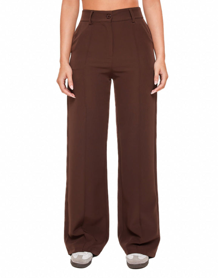 Donkerbruine Basic - Pantalon