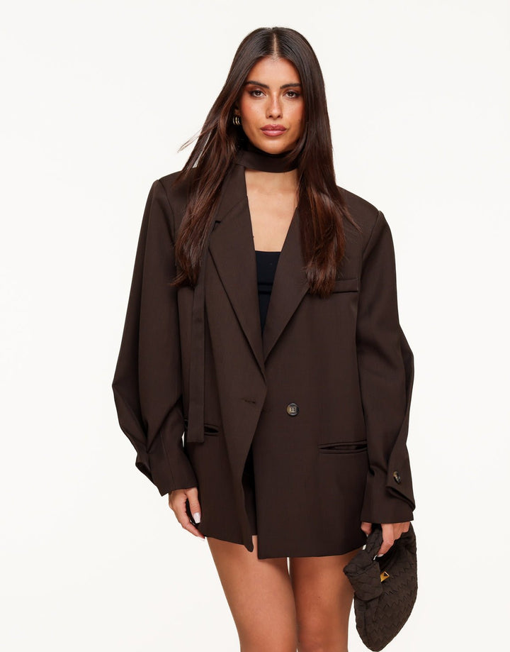 Donkerbruine Classic Oversized - Blazer