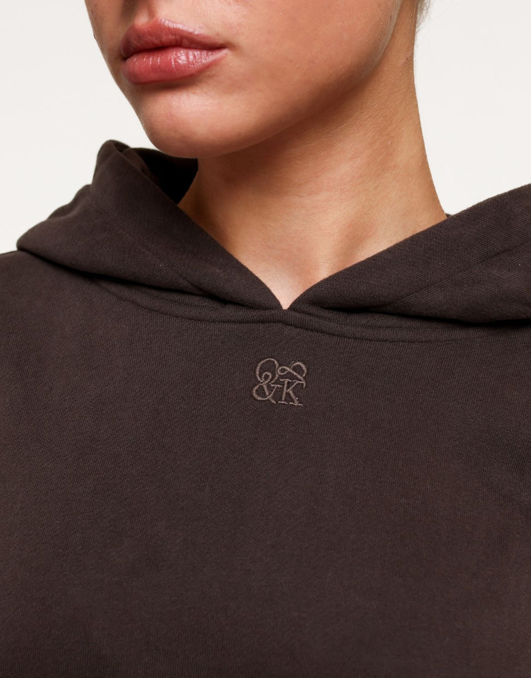 Donkerbruine Oversized Jogging - Hoodie