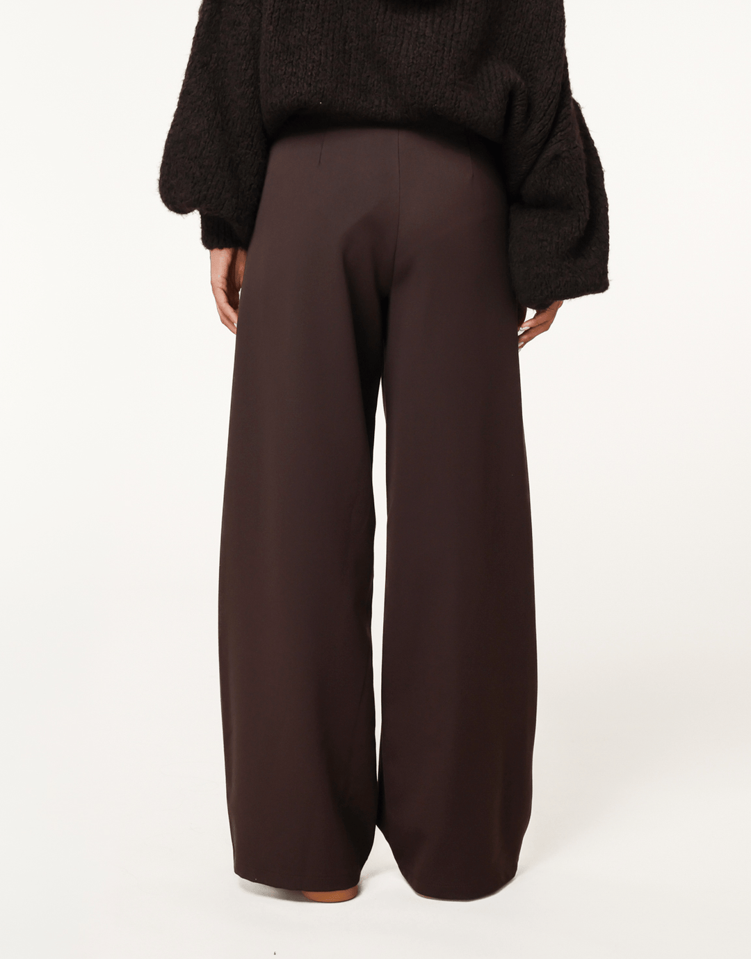 Donkerbruine Plooien - Pantalon