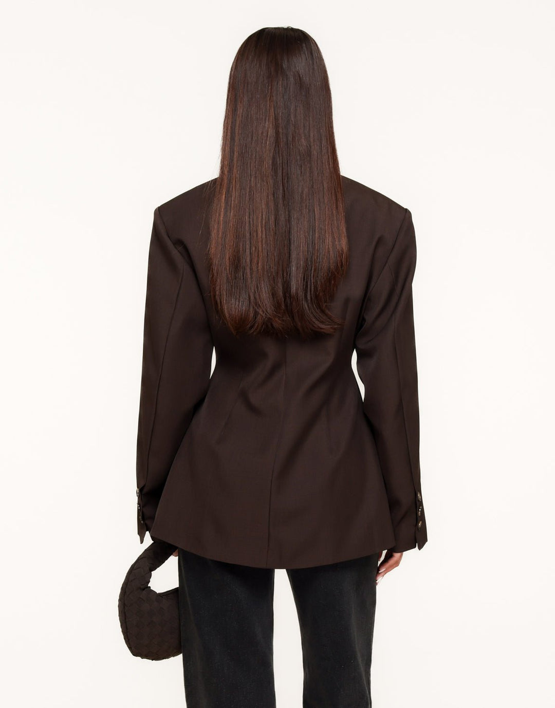 Donkerbruine Stevige Classic Detail - Blazer