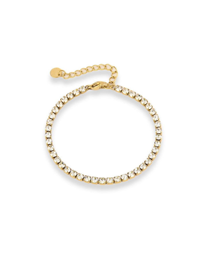 Gouden Zirkonia Tennis - Armband