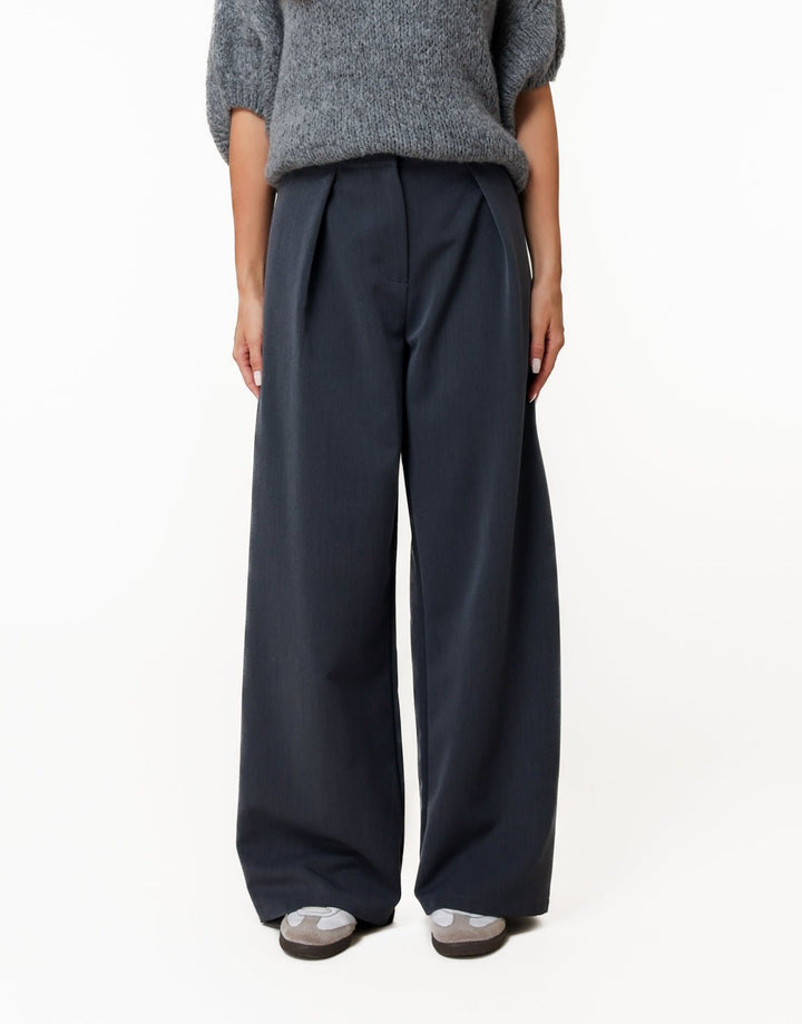 Grijze Plooien - Pantalon