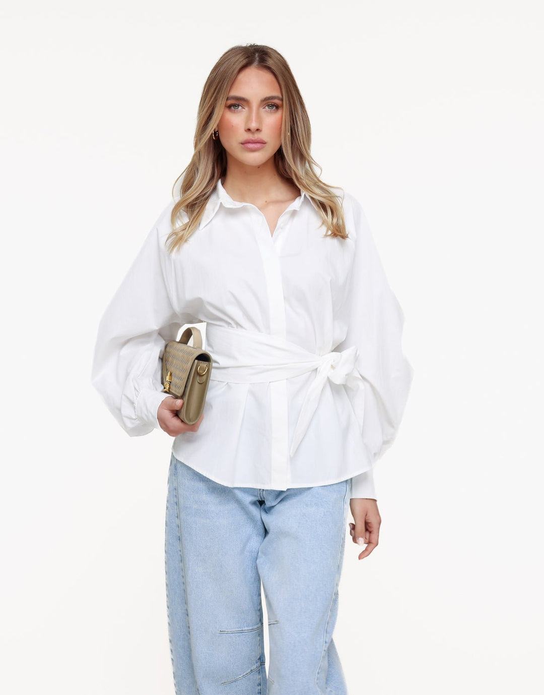 Witte Gestrikte - Blouse