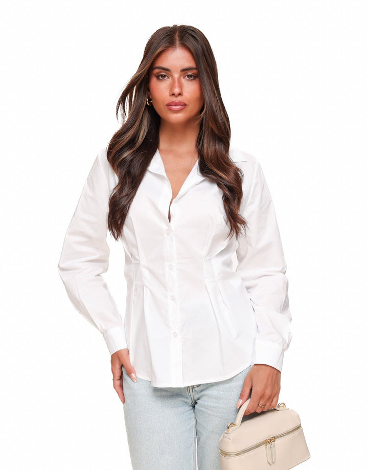 Witte Getailleerde - Blouse