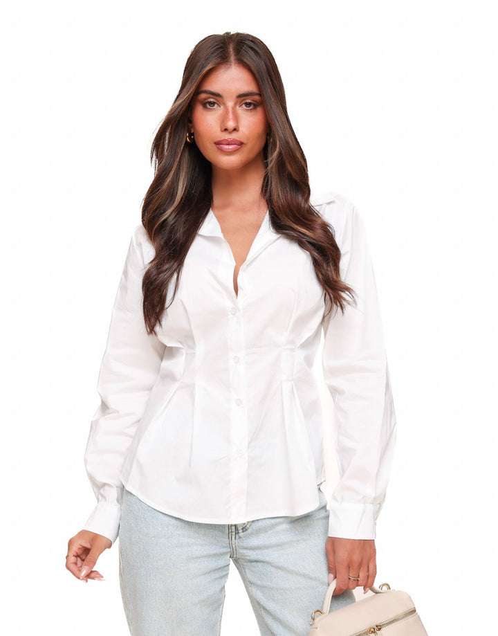 Witte Getailleerde - Blouse