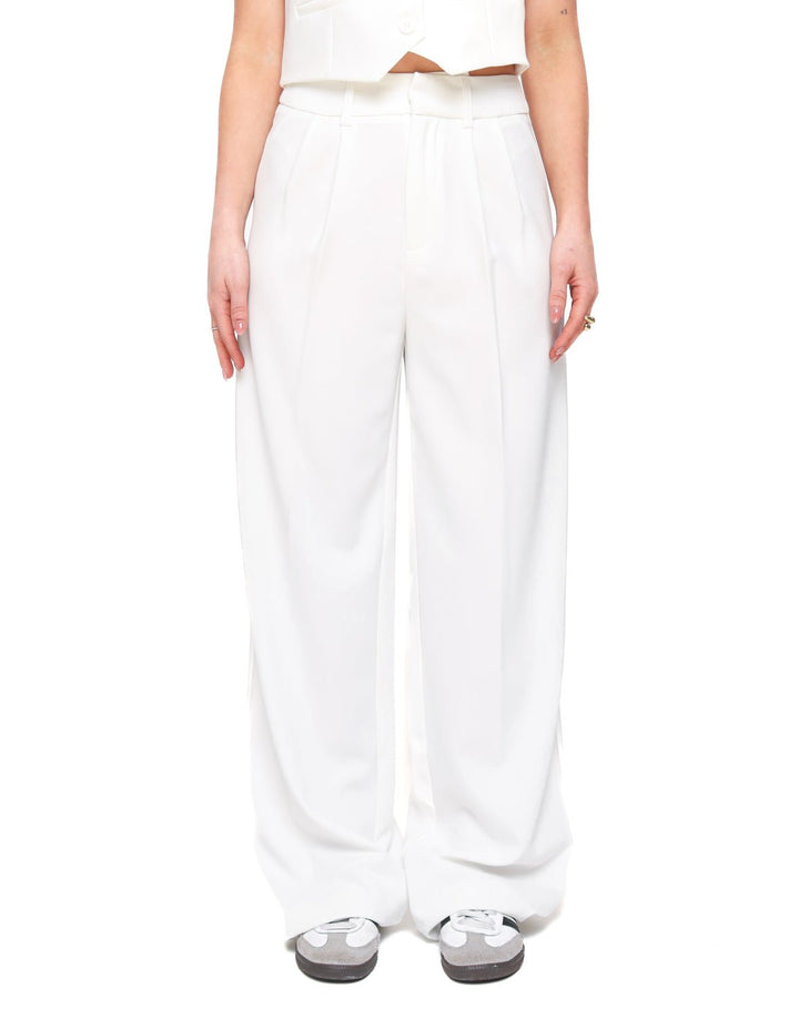 Witte STUDIO Wijde - Pantalon