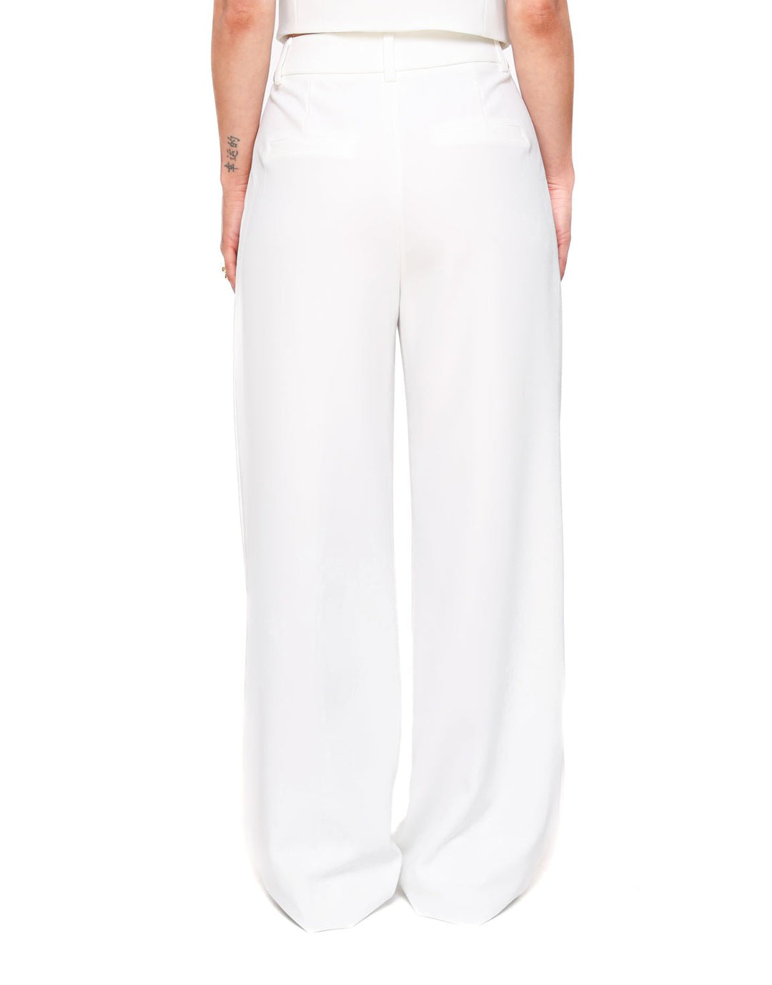 Witte STUDIO Wijde - Pantalon