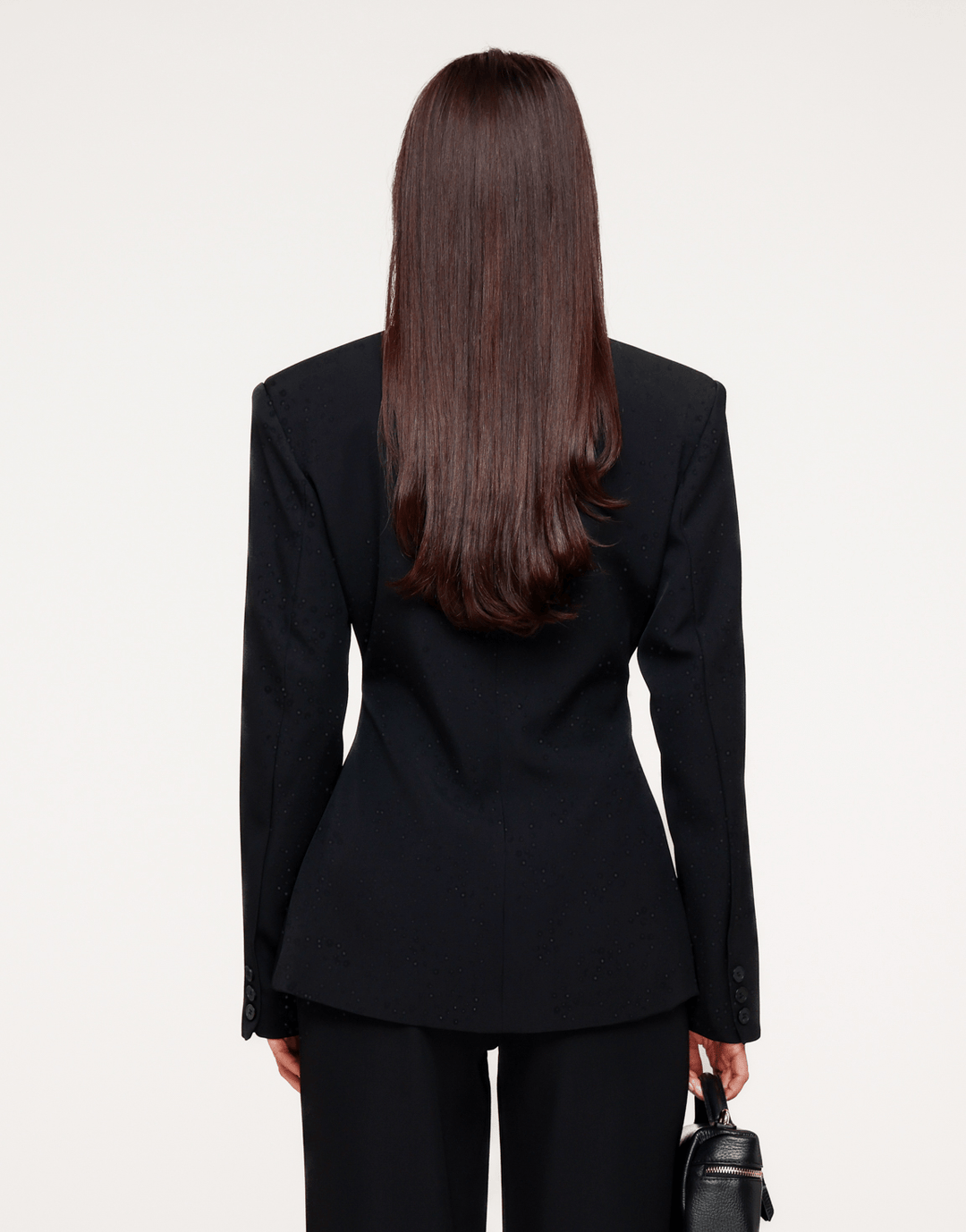 Zwarte Getailleerde Glitter Stenen - Blazer