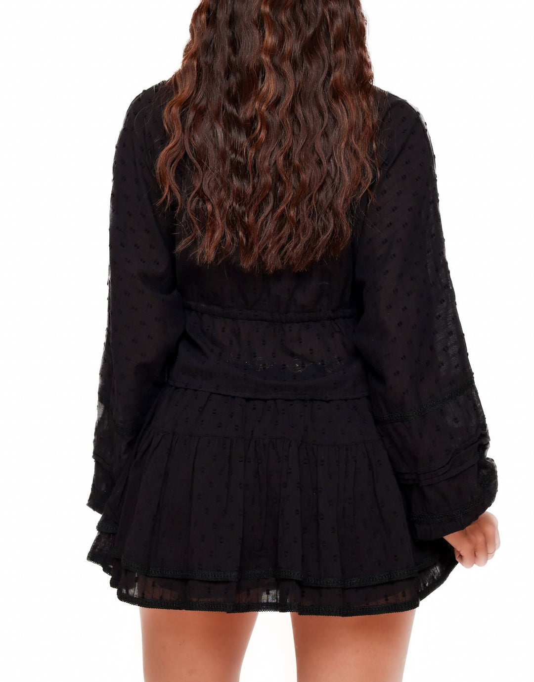 Zwarte Petite Ruffel - Skort