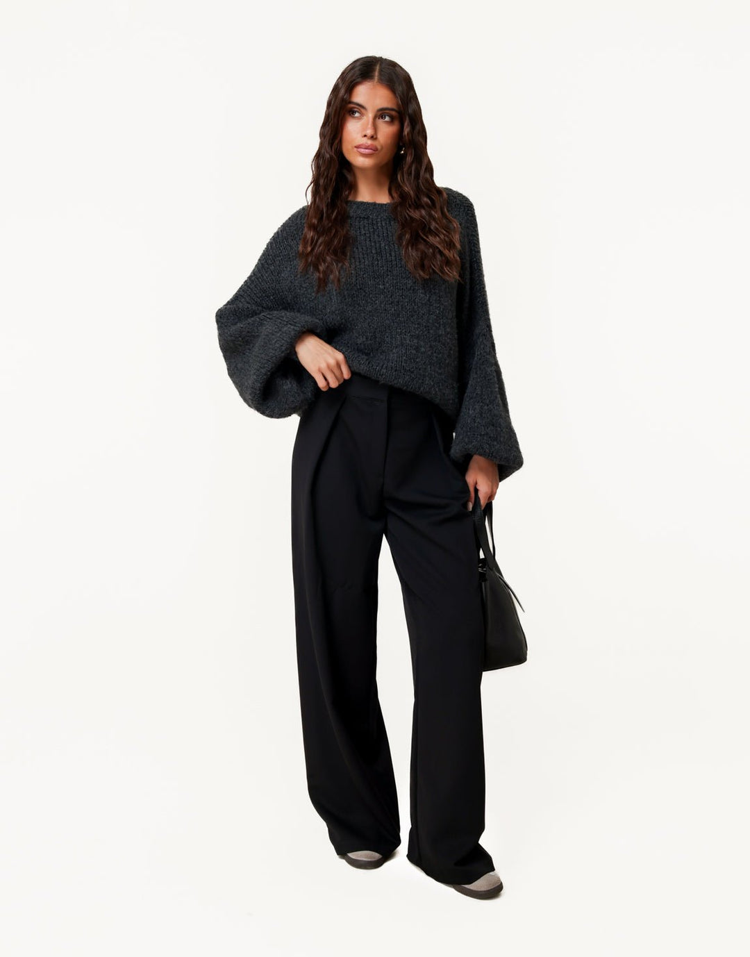 Zwarte Plooien - Pantalon