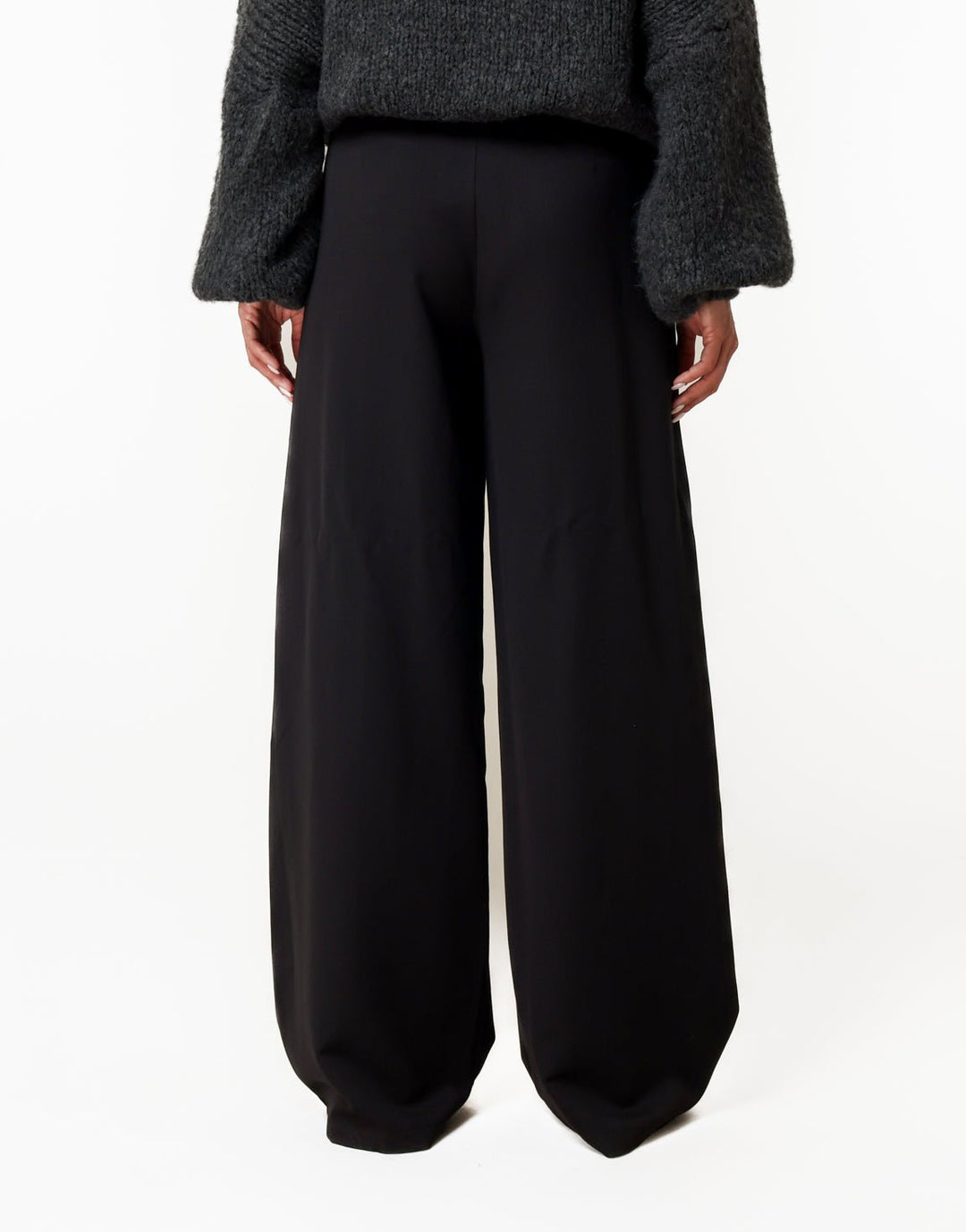 Zwarte Plooien - Pantalon